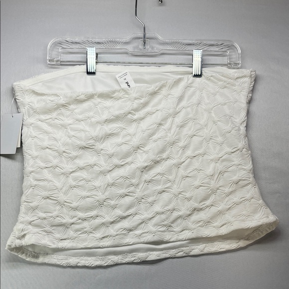 Aritzia Ivory Strapless Textured‎ Top - Picture 2 of 7